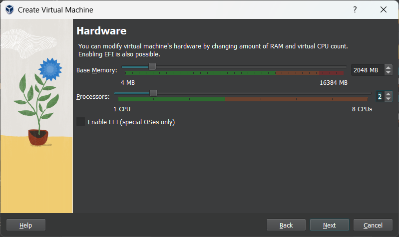 Android-x86 VirtualBox New virtual machine, step 2